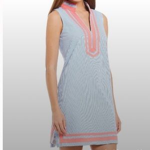 Eliza J seersucker mini shift dress